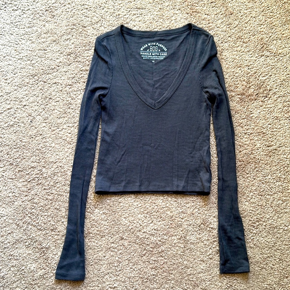 BDG Long Sleeve Crop Top